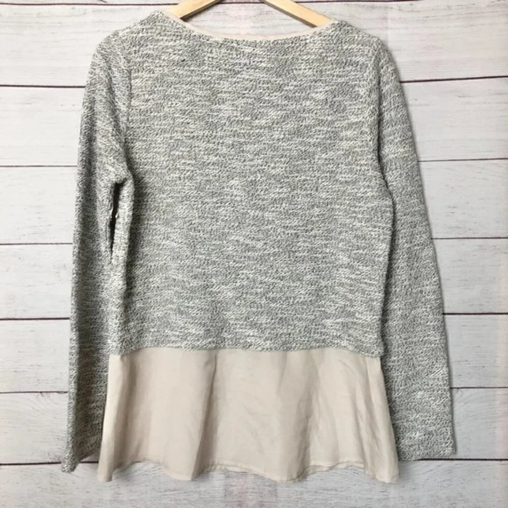 White House Black Market Layered Chiffon Knit Top‎